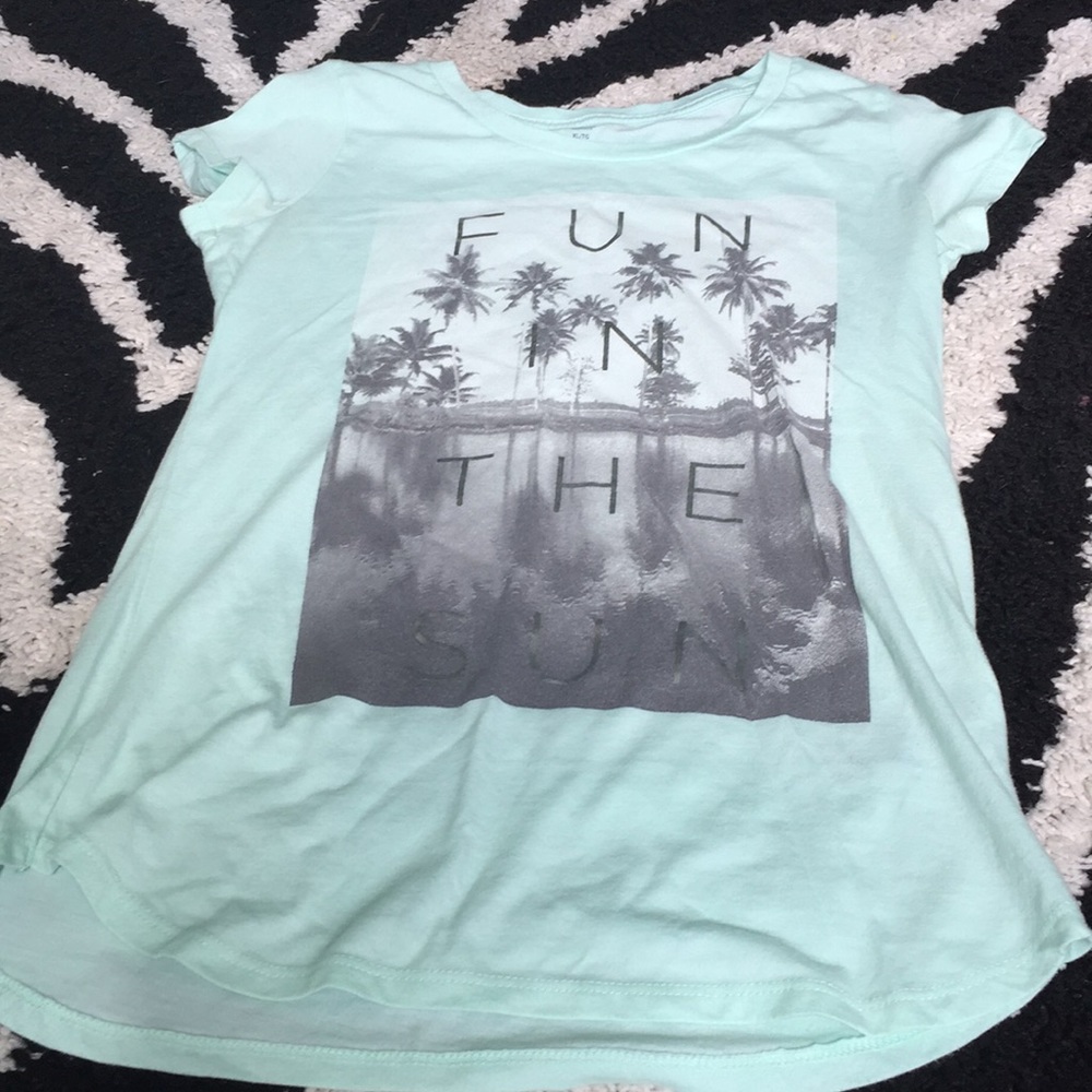 Old navy teal fun in the sun shirt.